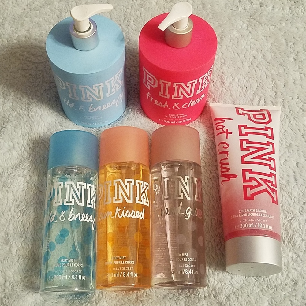 HUGE LOT of PINK Body Products!!!